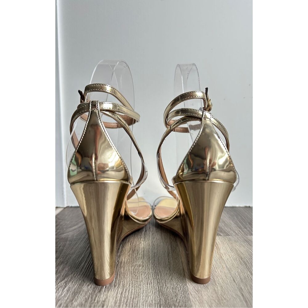 AQUAZZURA Illusions 85 Wedge Sandals Size EU38/US8 $750_8